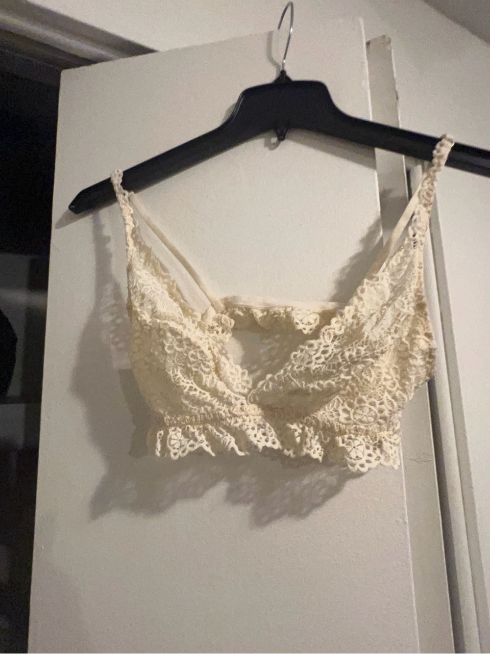 Madewell Cream Lace Crochet Bralette